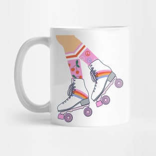 1980s Y2K roller skates Mug